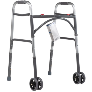 Dynarex Bariatric Walker with 5" Wheels