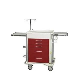 AliMed 4-Drawer Emergency Cart, Standard Series and Accessory Package