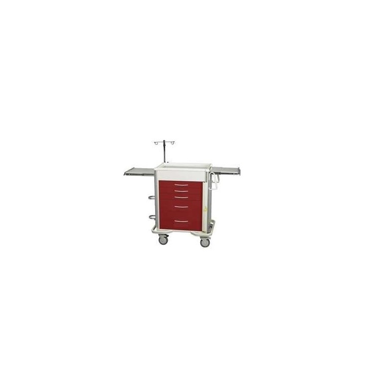 AliMed 4-Drawer Emergency Cart, Standard Series and Accessory Package
