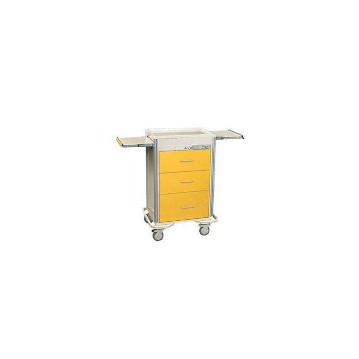 AliMed 3-Drawer Select Series Isolation Cart, Key Lock