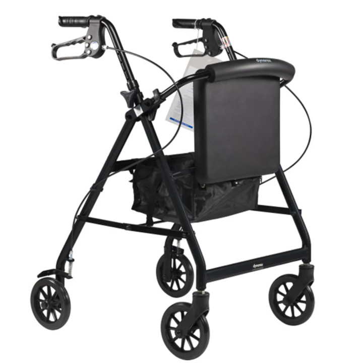 DynaGo Quad 6 - Aluminum Rollator with 6" Wheels